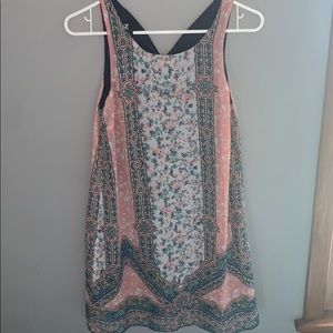 Multicolored Floral and Paisley Dress